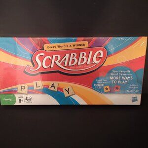 Brand New Sealed Hasbro Scrabble Crossword Game For 2-4 Players Family